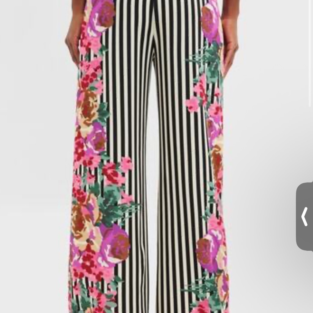 Flowering Trellis Drapey Twill Erin Pants